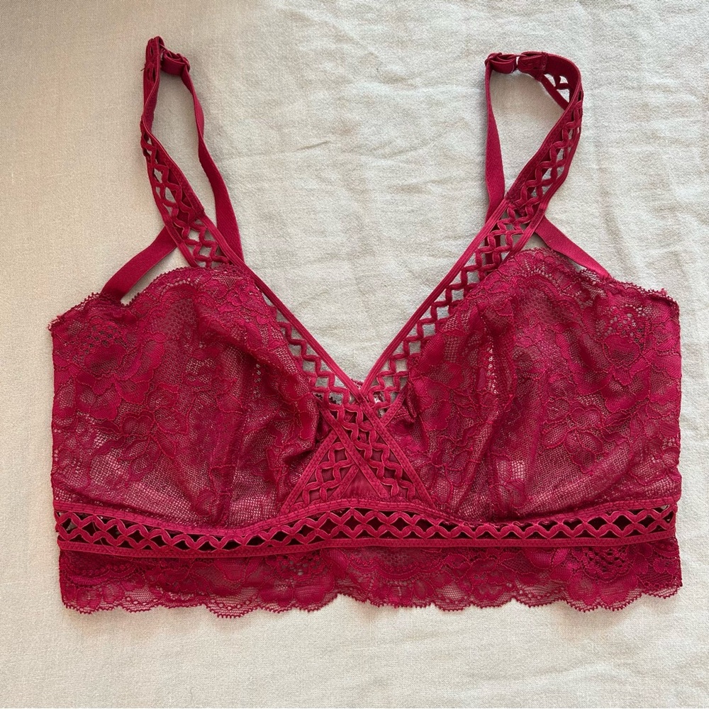 Adore Me Red lace bra size 34D